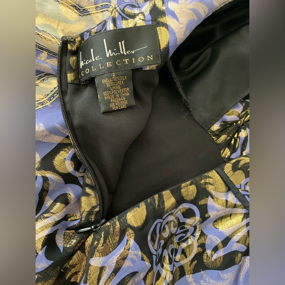 Nicole Miller Silk/Metallic Dress - Picture 5 of 9